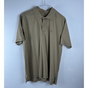 NIKE ACG Men’s Polo Shirt Large Tan SPF 30+ Organic Cotton